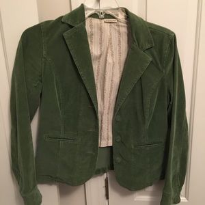 Vintage Corduroy Blazer with Floral Lining